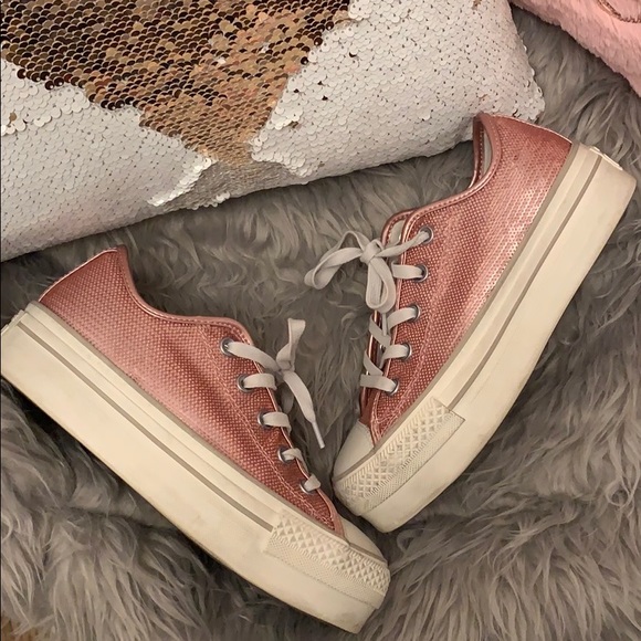 Converse Shoes - Platform Sequin Converse